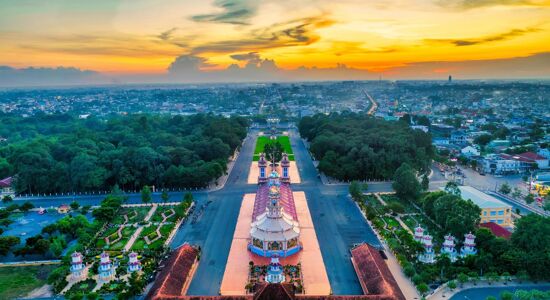 Cao Dai Temple Panorama